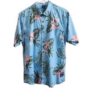 Disney Colab Neff Hawaiian Mickey Mouse Camp Shirt-Tropical Floral-Streetwear M